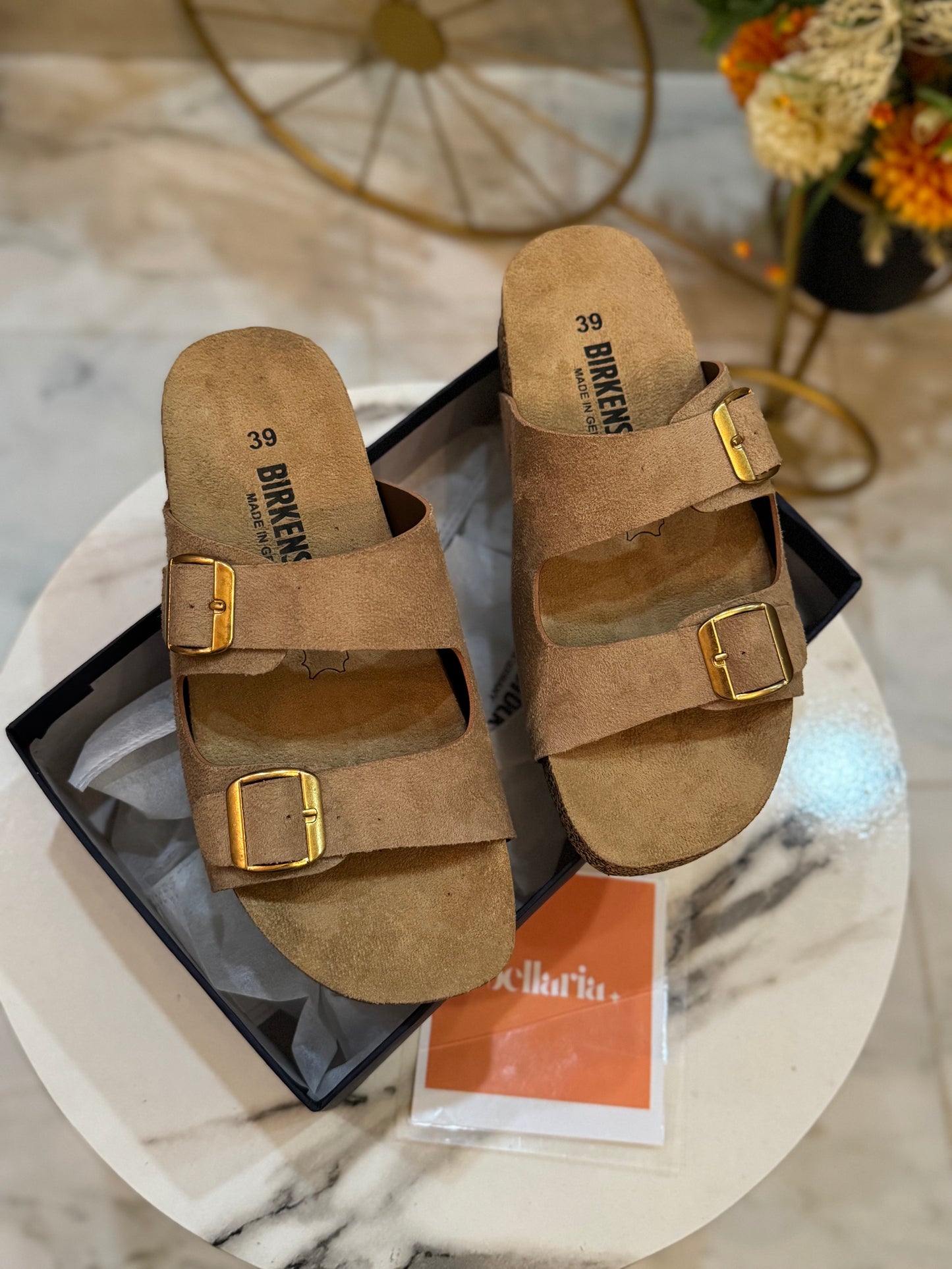 WOMEN BERKIN SANDALS - Khaki