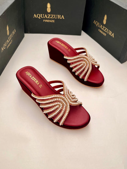 CROSS WEDGE - Maroon