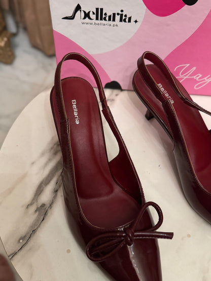 SIENNA STELLATO HEEL - Maroon