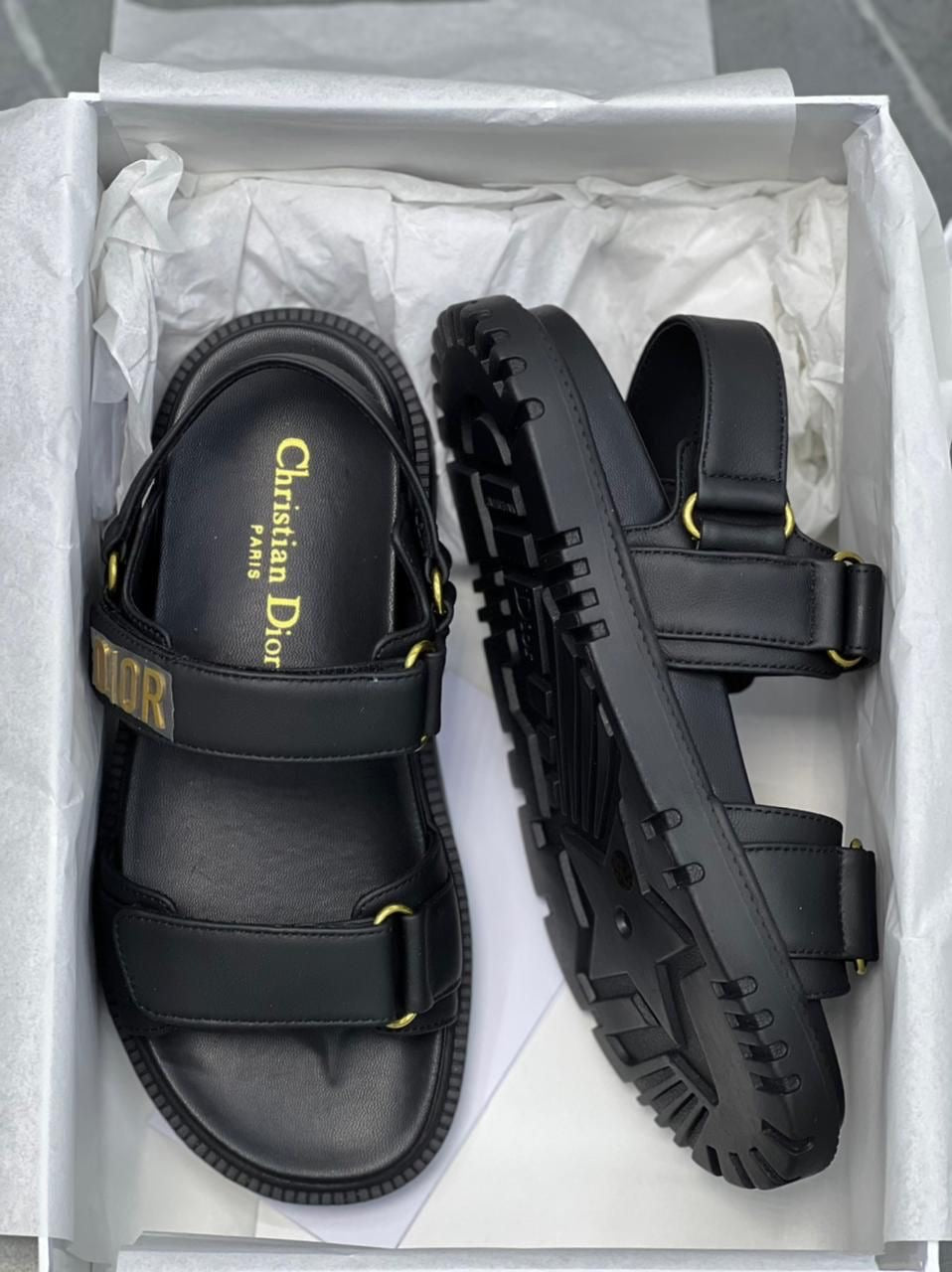 DIORACT SANDAL - BLACK