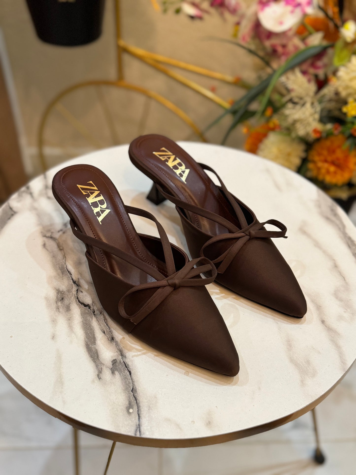 SOFT KNOT HEEL - Brown