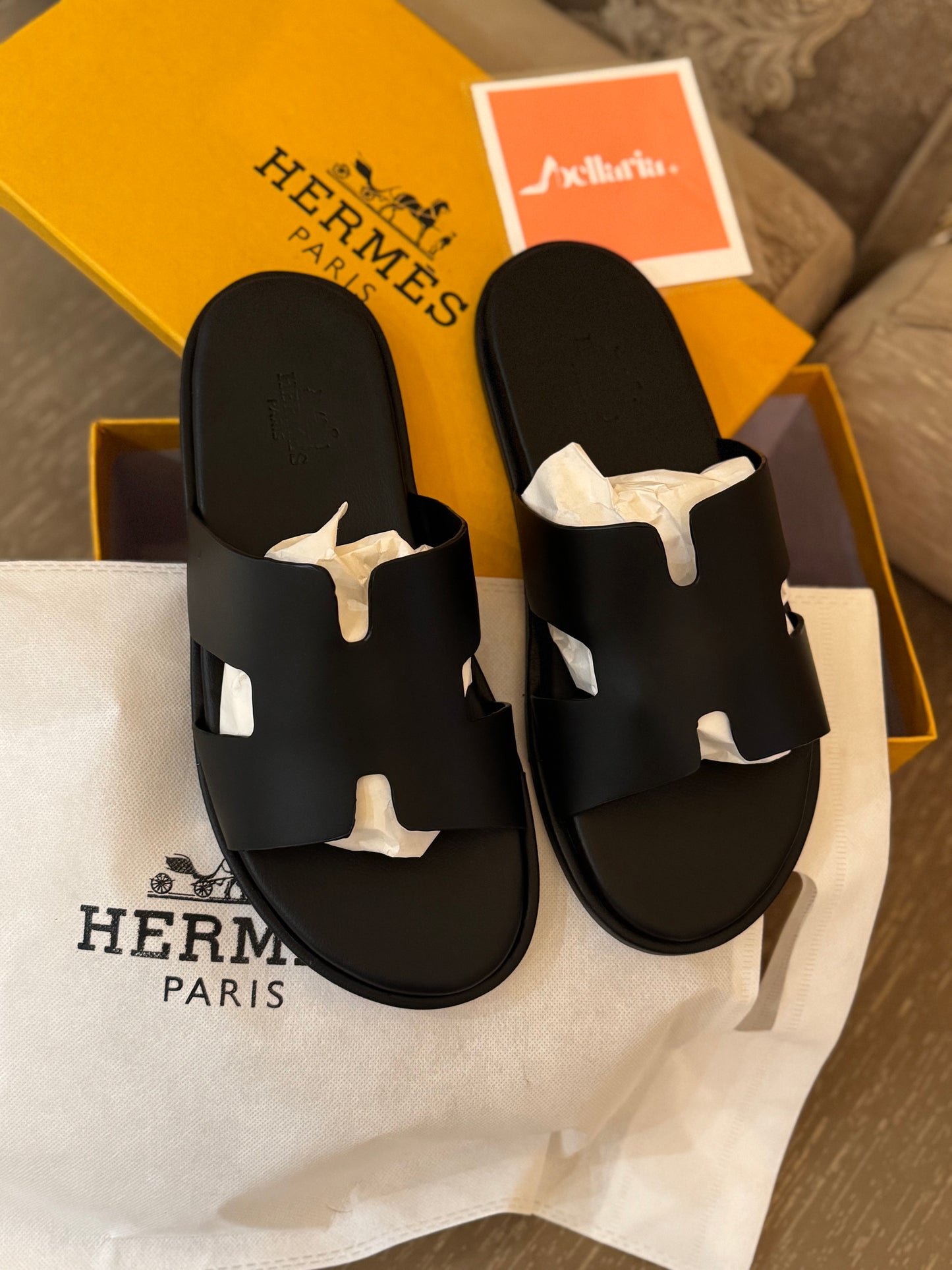 Hmes Izmir MEN’S Sandals - Black