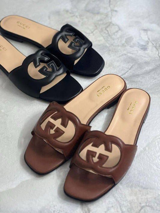 BELLARIA G-CUT FLATS - Brown