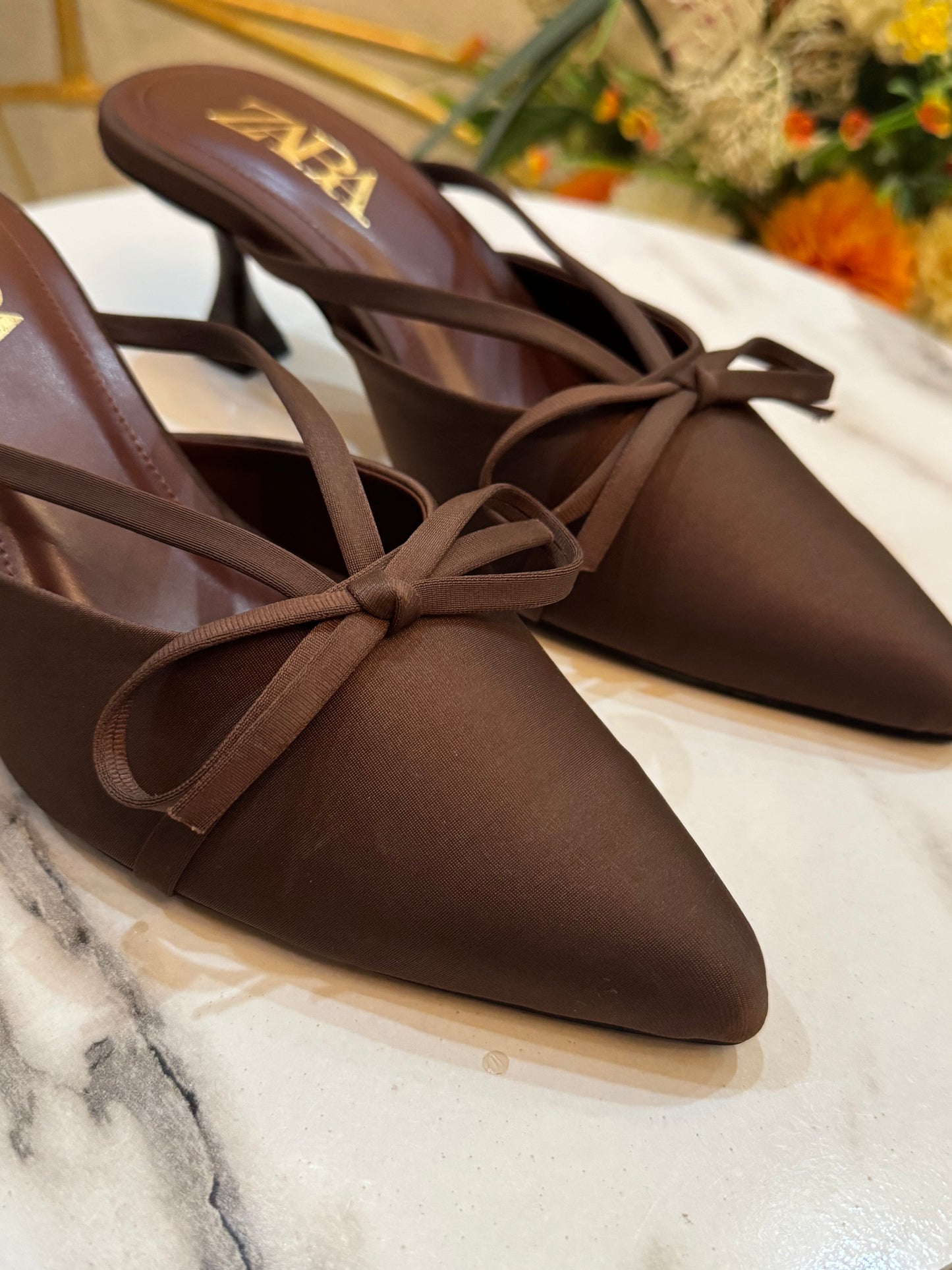 SOFT KNOT HEEL - Brown