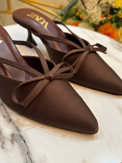 SOFT KNOT HEEL - Brown
