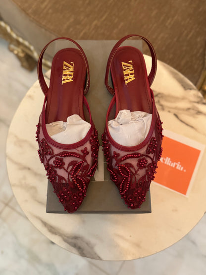 Viked Pumps - Maroon