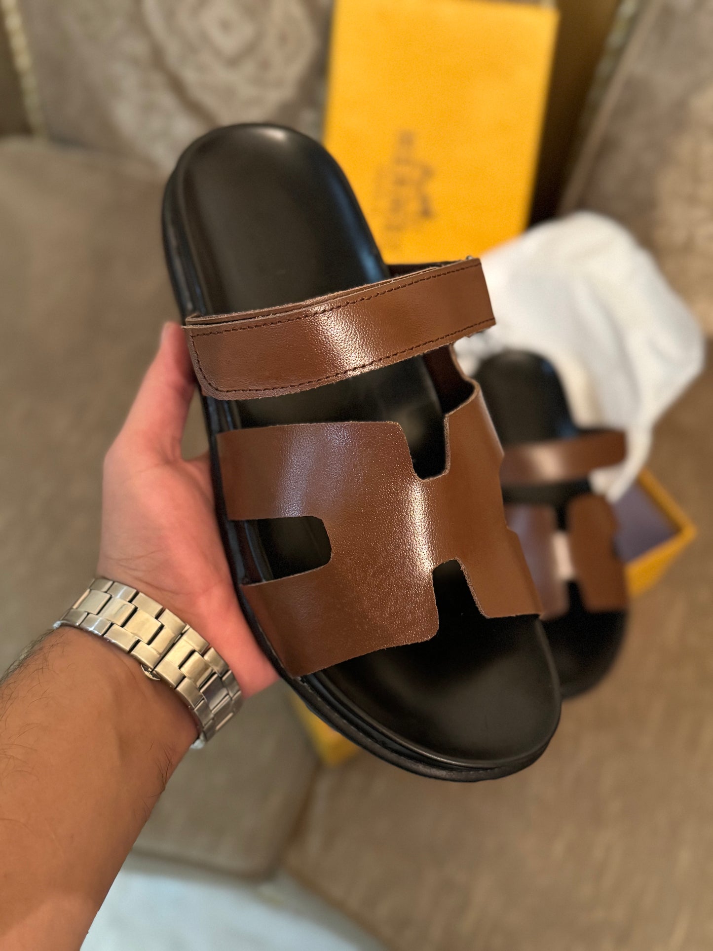 CHYPRE MEN SANDALS - BROWN
