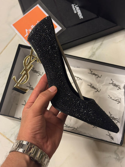 SAINT OPYUM PUMPS - BLACK/GOLD