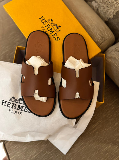 Hmes Izmir MEN’S Sandals - Brown