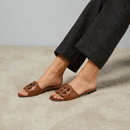 BELLARIA G-CUT FLATS - Brown