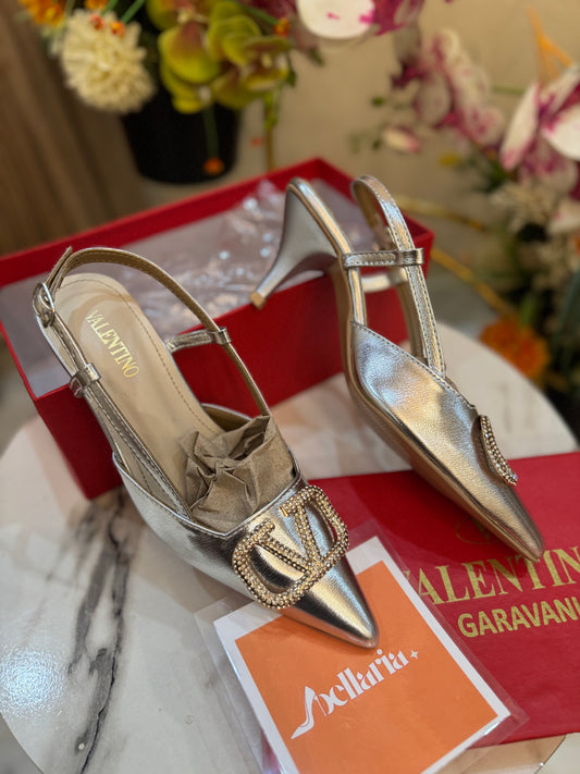 VLTN STARLET HEEL - SILVER (premium batch) 2.5 inches heel