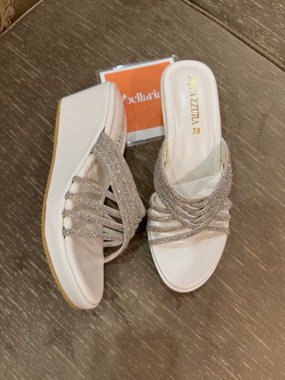 CRYSTAL WEDGE - White