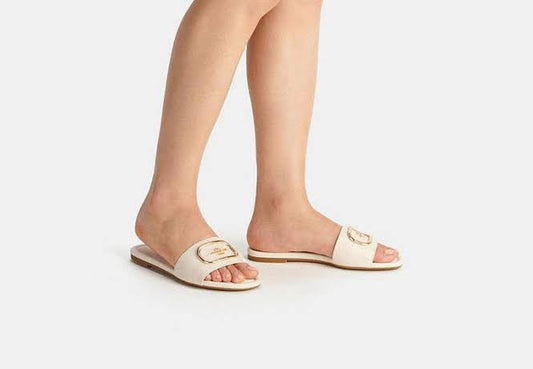 BELLARIA EVY SLIDES - WHITE