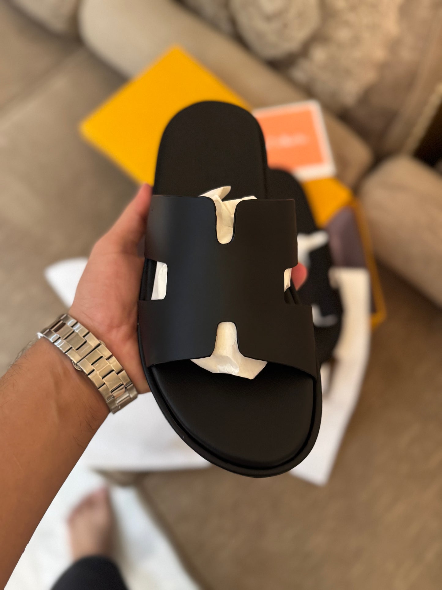 Hmes Izmir MEN’S Sandals - Black