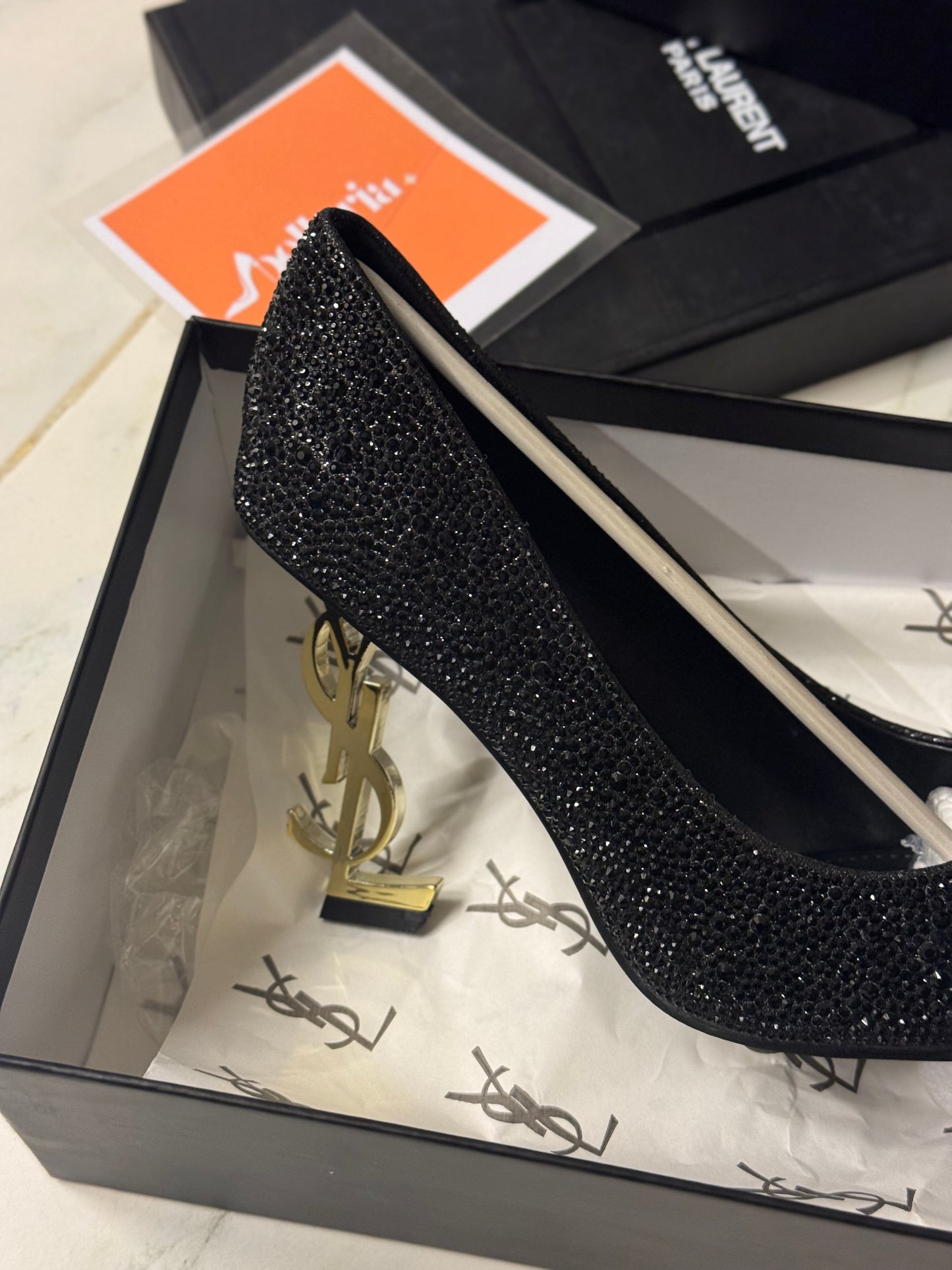 SAINT OPYUM PUMPS - BLACK/GOLD