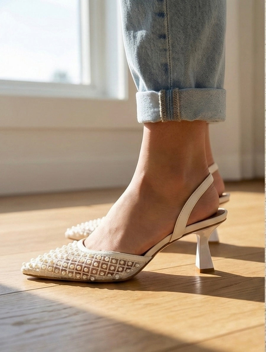 ZINATO HEEL - White
