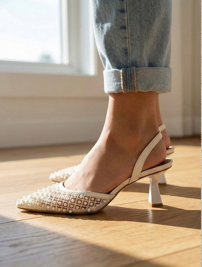 ZINATO HEEL - White