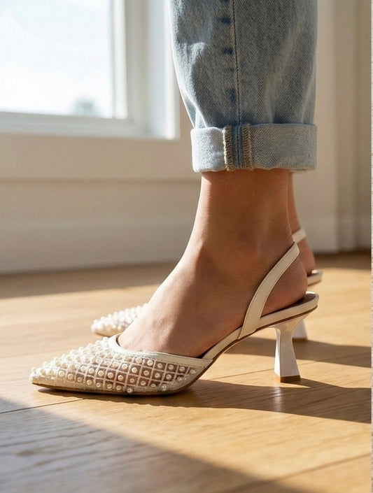 ZINATO HEEL - White