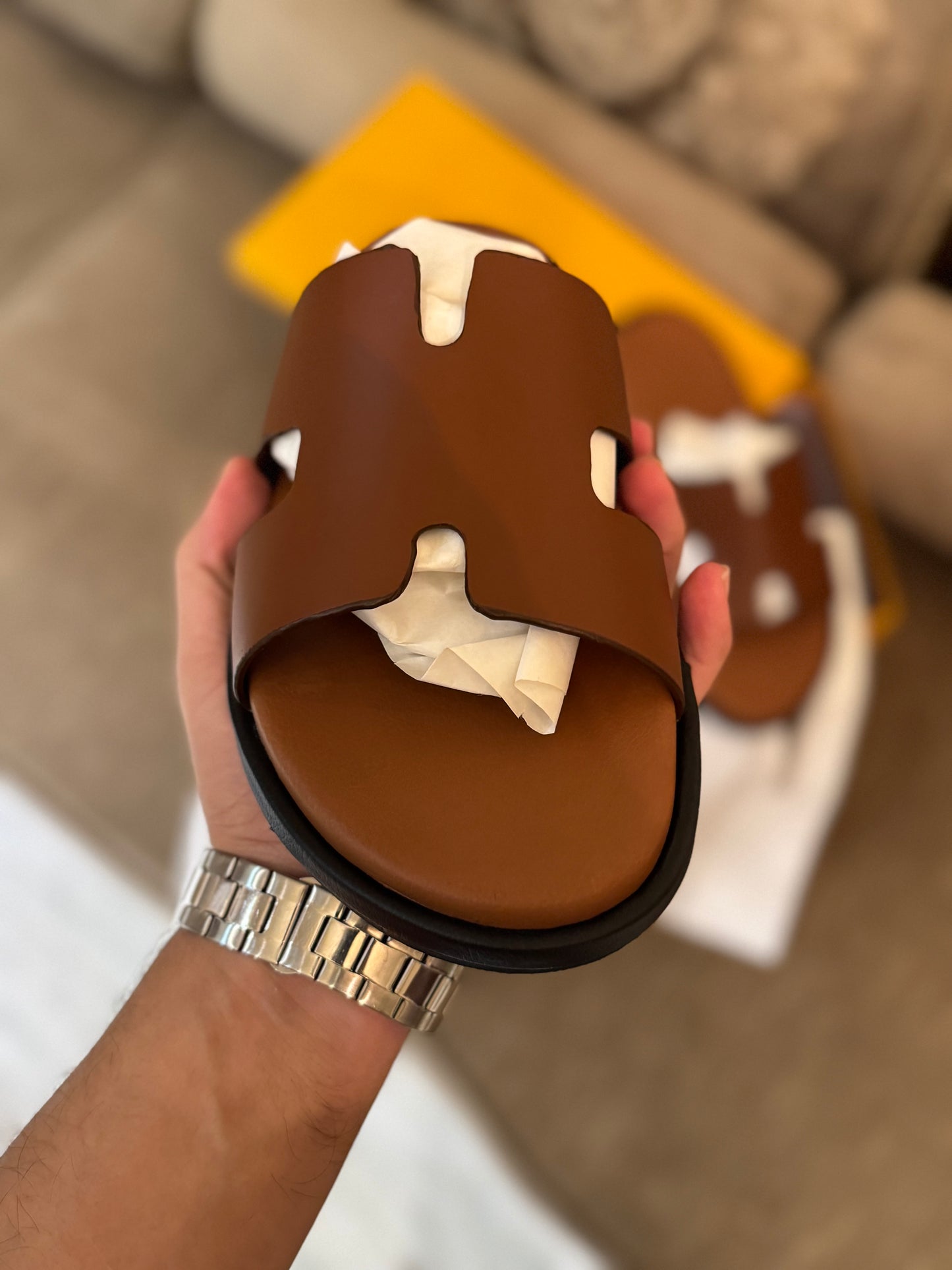 Hmes Izmir MEN’S Sandals - Brown