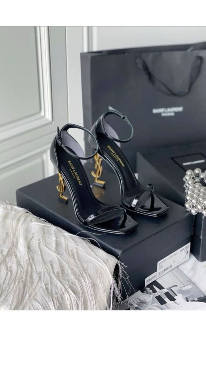 SAINT SIGNATURE HEEL - BLACK/GOLD