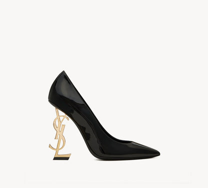 SAINT OPYUM SLING HEEL - BLACK/GOLD