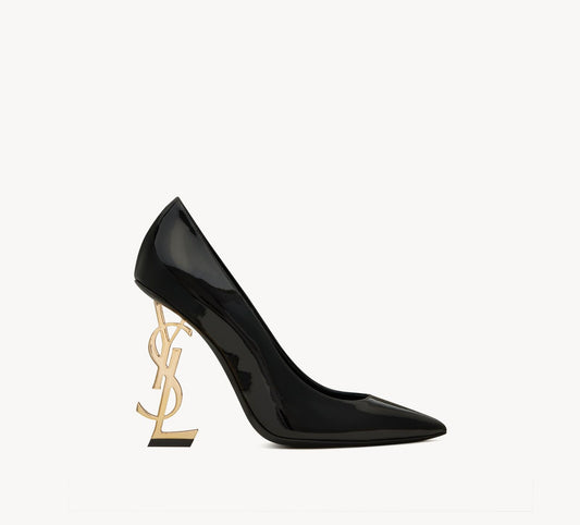 SAINT OPYUM SLING HEEL - BLACK/GOLD