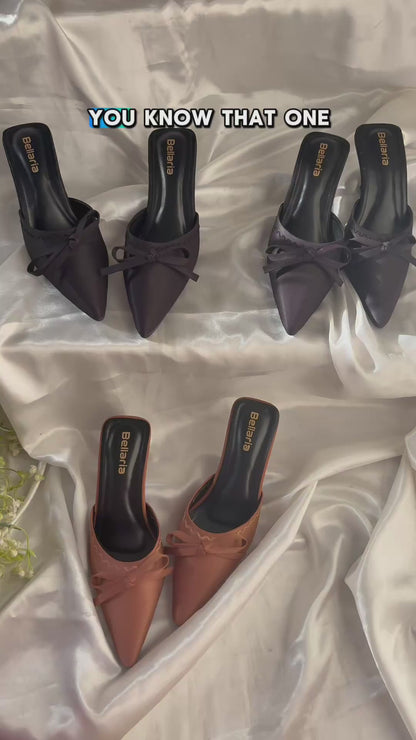 SERENA KITTEN HEEL - Black