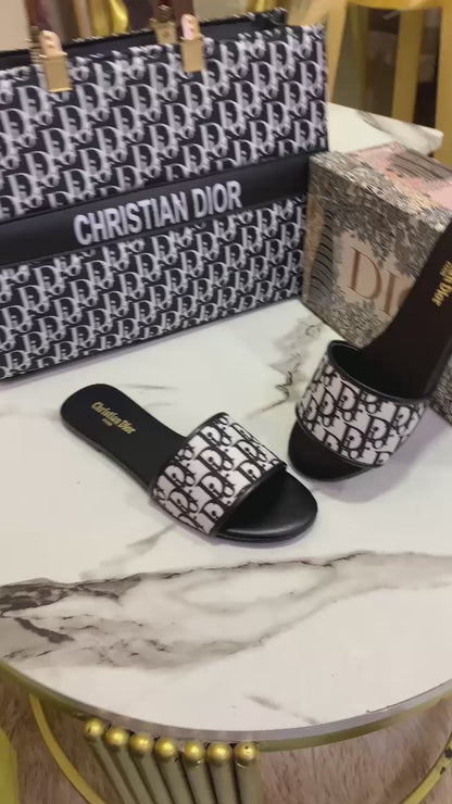 DIOOR COMBO - BAG AND SLIPPER