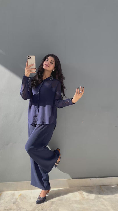 VLT LUNA BLUE DENIM HEEL