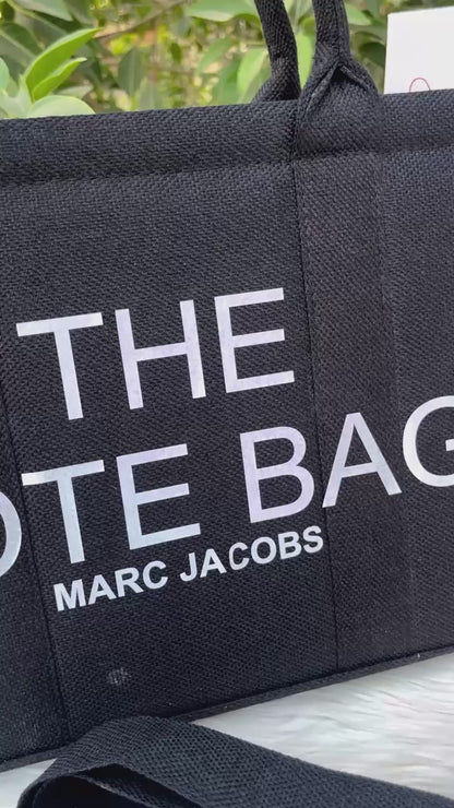 THE TOTE BAG -(RED HIGHLIGHTS)