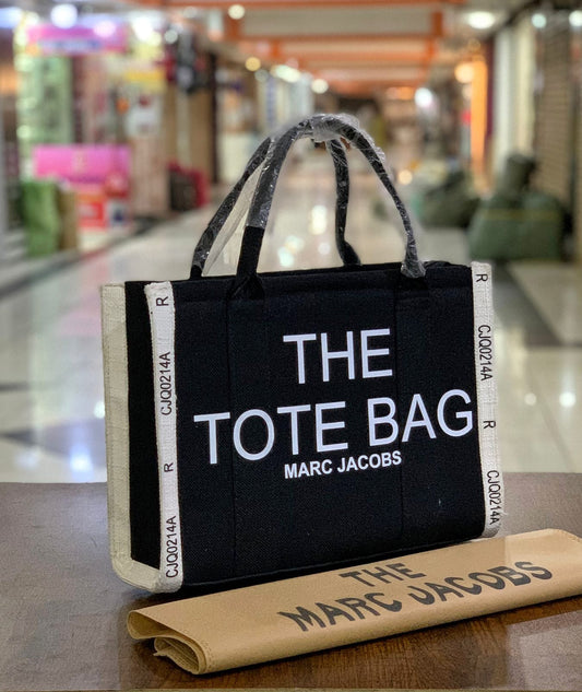 THE TOTE BAG -(BLACK & WHITE)