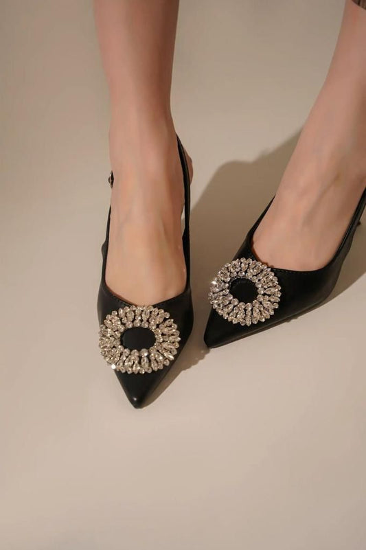 ZR BROACH HEEL -BLACK-