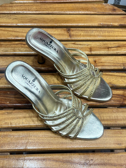 BELLARIA AQUA EMBR HEEL - GOLDEN
