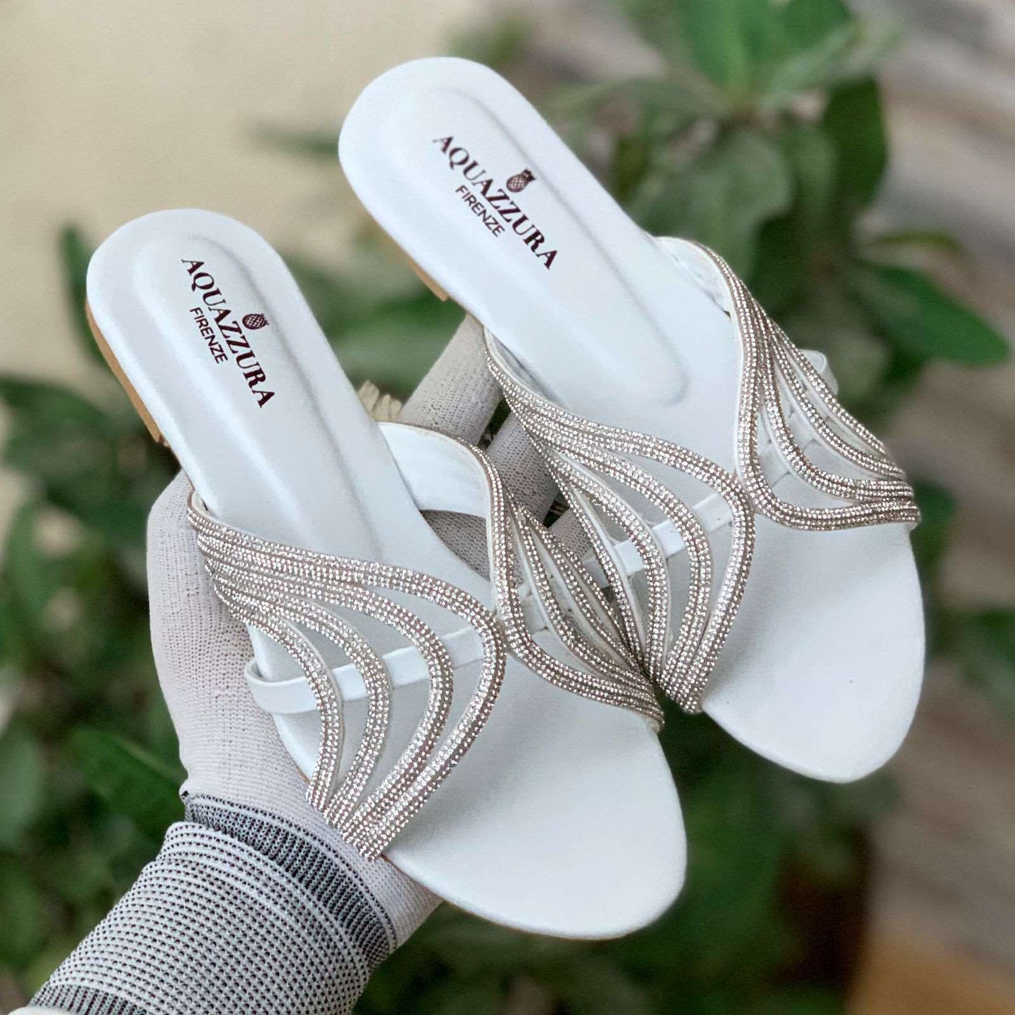 BNS PRIME RHINESTONE FLAT - WHITE | Flats, Footwear, View all footwear, View All- Shoes | bnsofficial