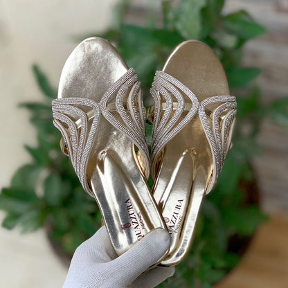 BNS PRIME RHINESTONE FLAT - GOLD | Flats, Footwear, View all footwear, View All- Shoes | bnsofficial