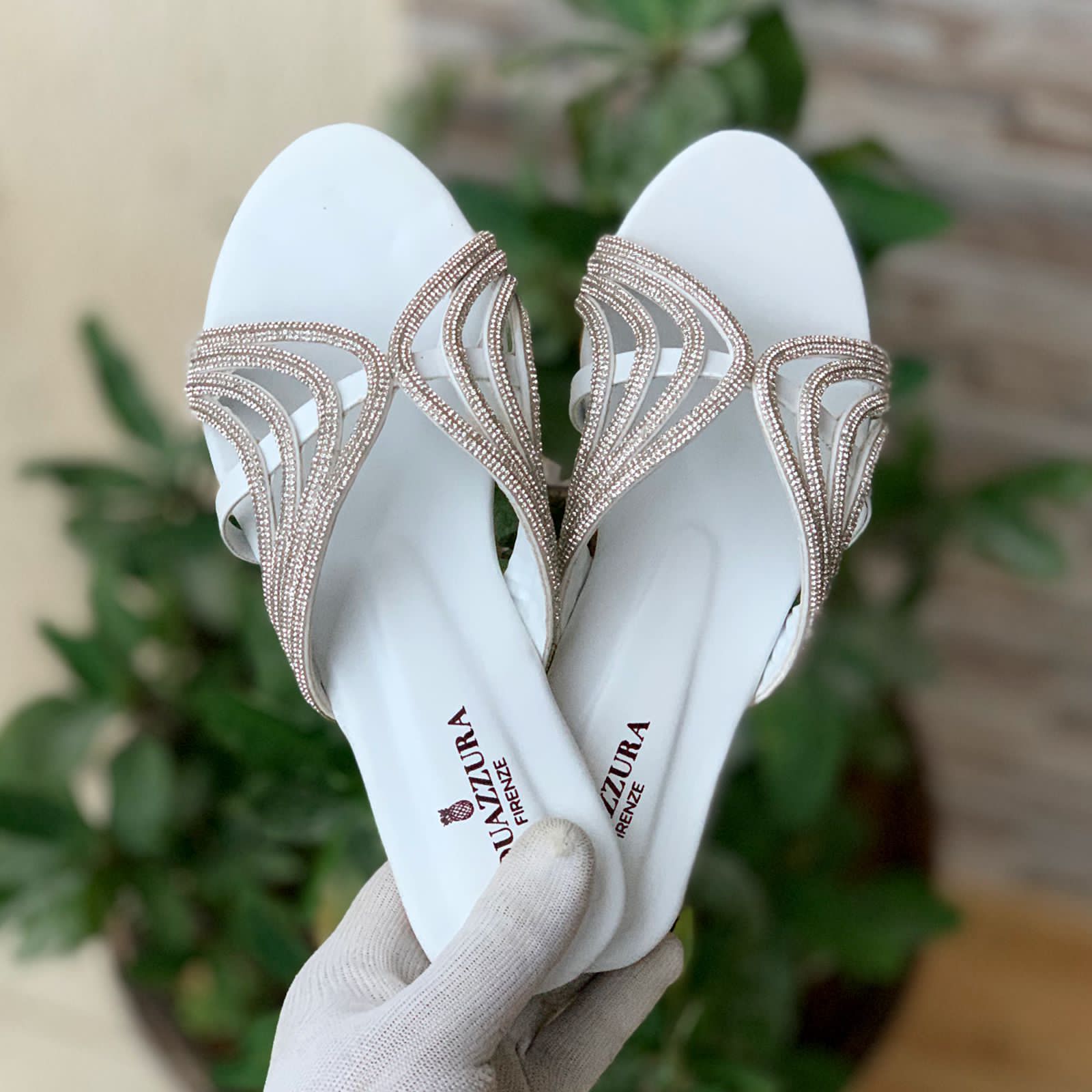 BNS PRIME RHINESTONE FLAT - WHITE | Flats, Footwear, View all footwear, View All- Shoes | bnsofficial